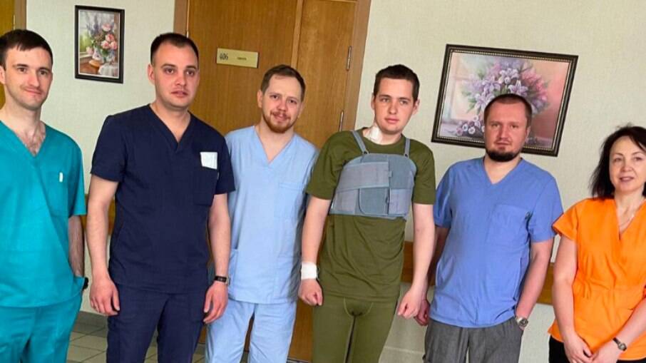 Bala foi removida do coração do soldado ucraniano