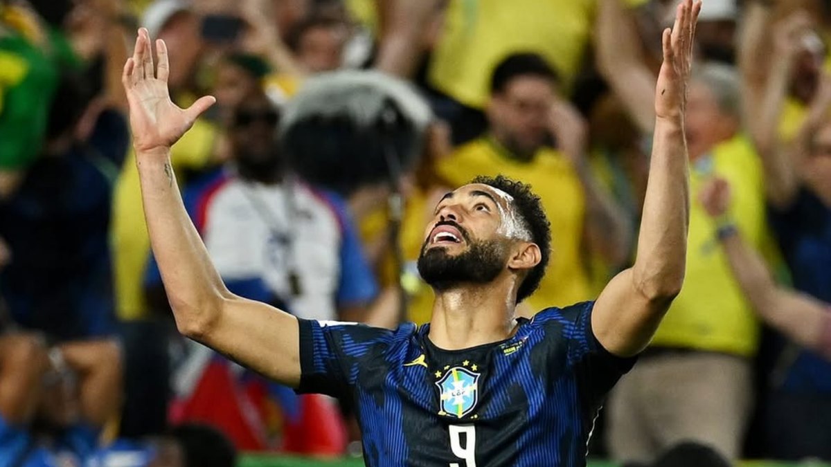 Matheus Cunha marcou dois gols na vitória do Brasil Matheus Cunha marcou dois gols na vitória do Brasil