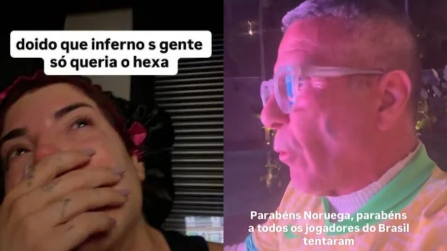 Famosos lamentam a eliminação do Brasil da Copa Famosos lamentam a eliminação do Brasil da Copa