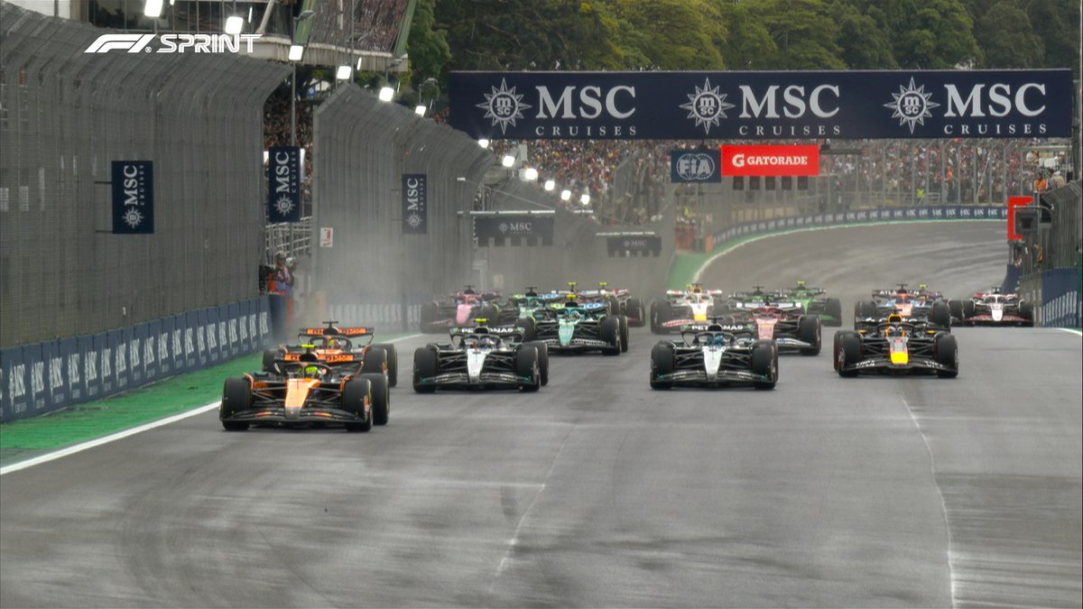 Largada da Sprint em Interlagos