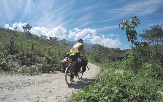 Luís Antônio levou três anos e meio para atravessar o trecho de São Paulo (Brasil) ao México em sua cicloviagem