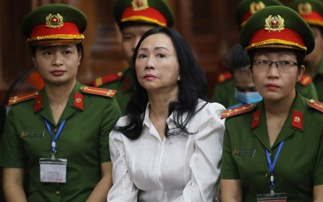 A empresária Truong My Lan em um tribunal da Cidade de Ho Chi Minh