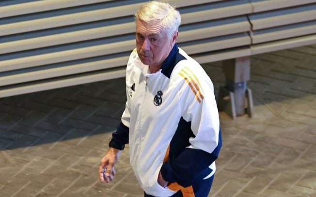 O técnico do Real Madrid, Carlo Ancelotti