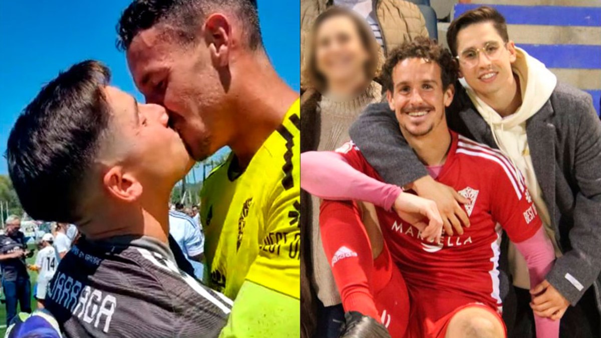 Goleiro assume ser gay com beijo em namorado após título em campeonato