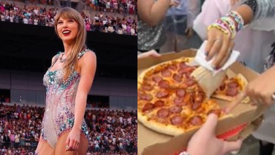 Fã-clube de Taylor Swift entregam pizza de graça na fila do show em SP