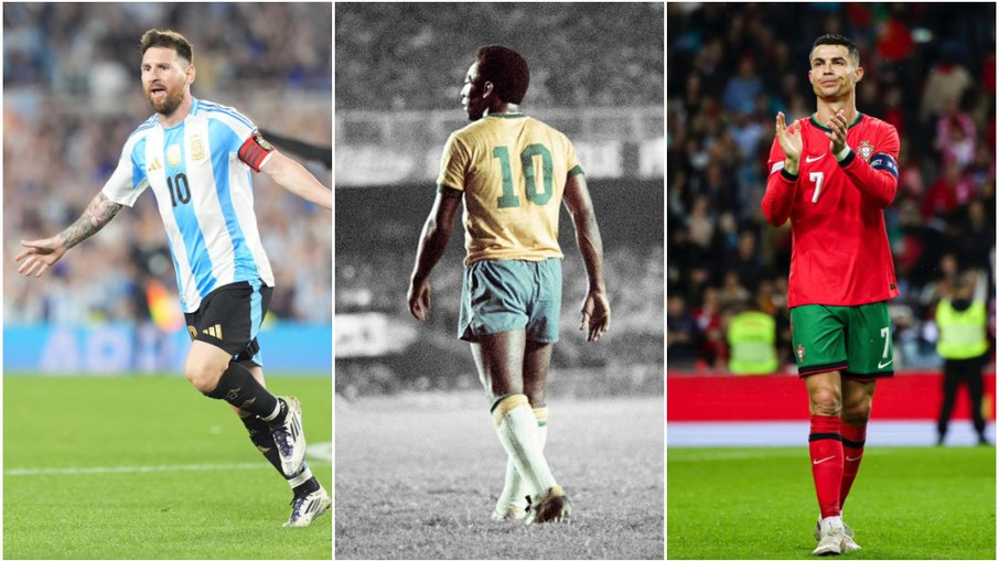 Messi, Pelé, Cristiano Ronaldo... Gênios também perdem a cabeça em campo Messi, Pelé, Cristiano Ronaldo... Gênios também perdem a cabeça em campo