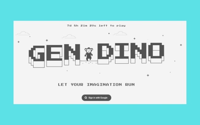 GenDino | Google deixa você criar versão do 'jogo do dinossauro' do Chrome