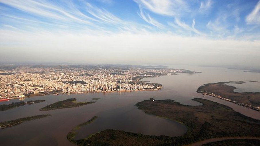 Rio Guaíba em Porto Alegre