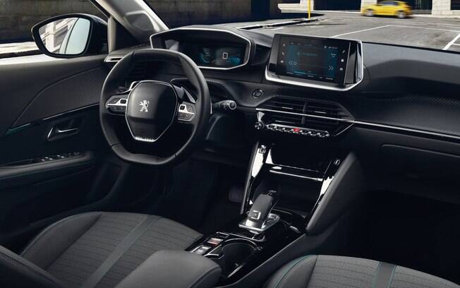 Peugeot 208 terá interior moderno, seguindo o padrão dos SUVs 3008 e 5008. Além disse, haverá cluster digital 3D