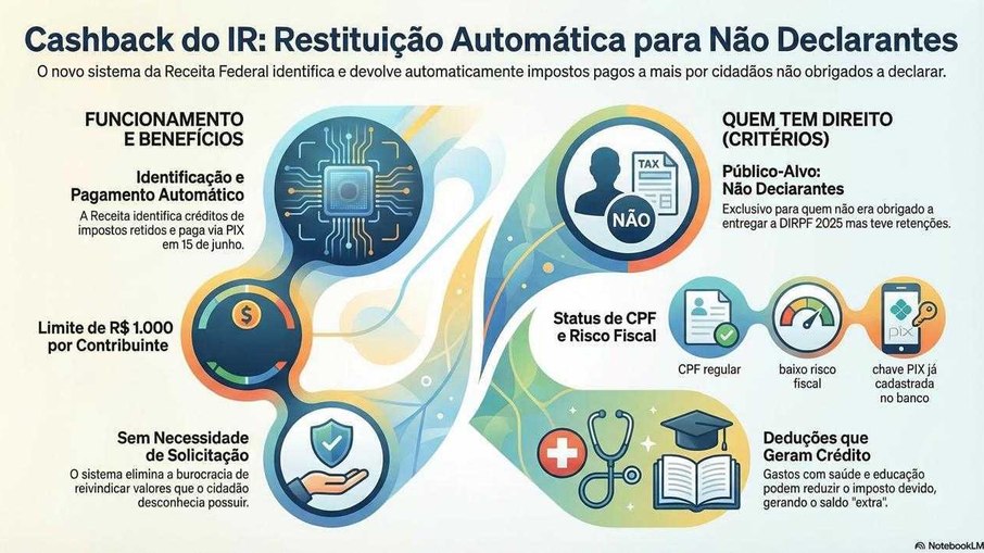 Infográfico do cashback do IRPF