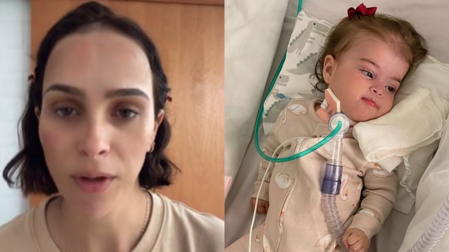 Esposa de Juliano Cazarré atualiza estado de saúde da filha após entrada na UTI