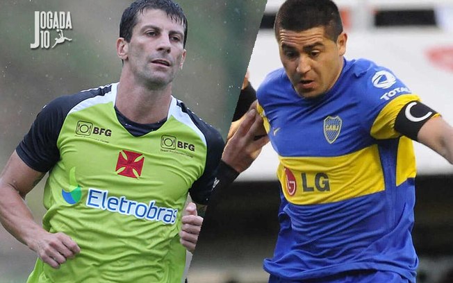 Pedrinho e Riquelme atuais presidente de Vasco e Boca, respectivamente