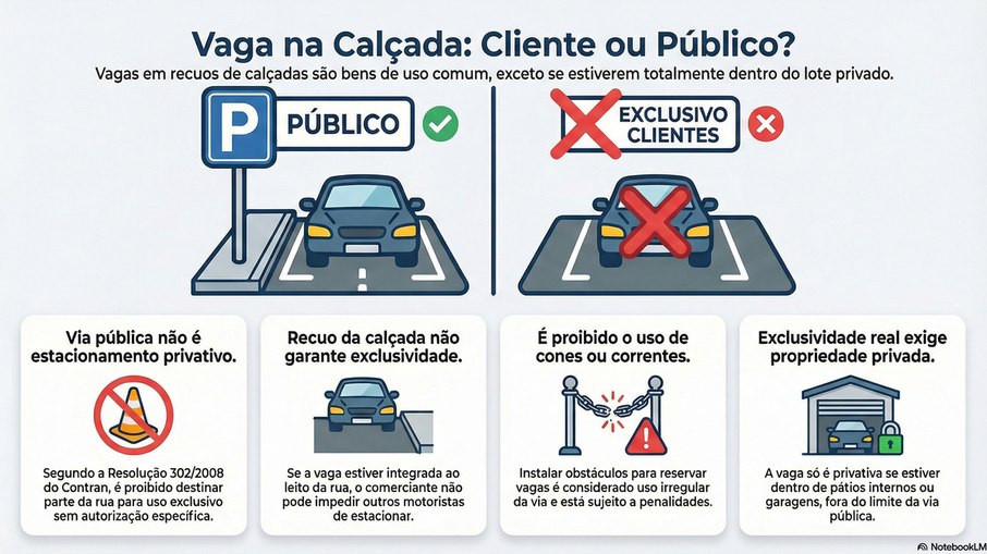 Fluxograma sobre tipos de vagas de estacionamento