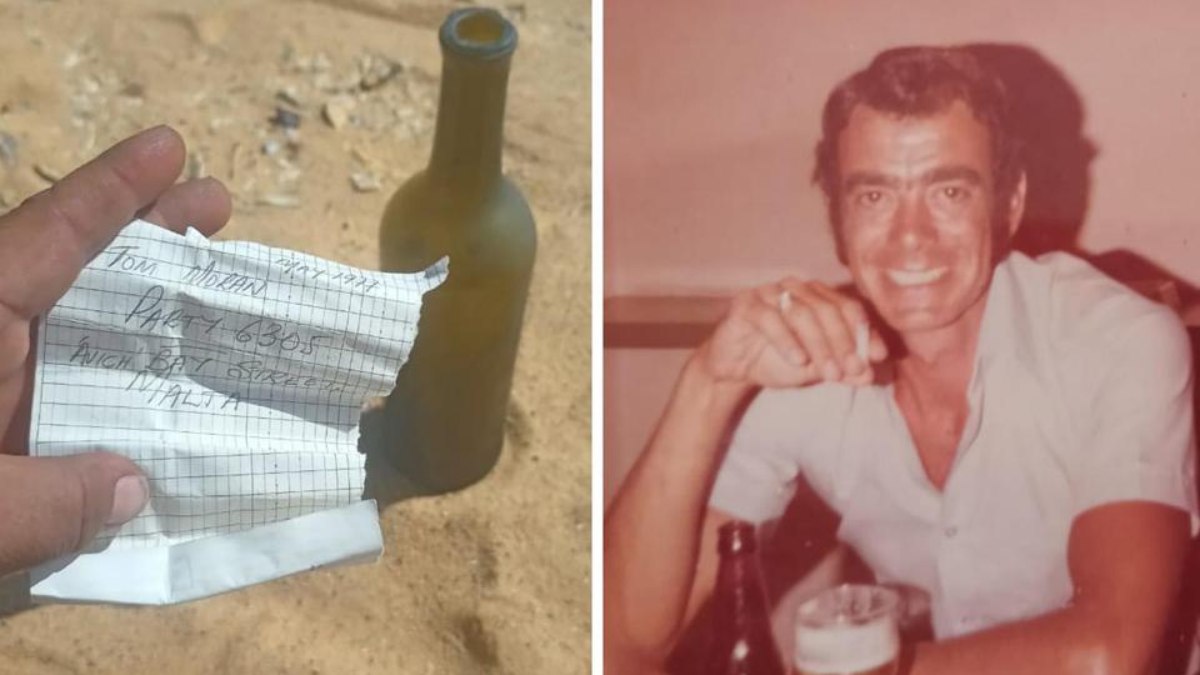 Garrafa de 1977 é encontrada em deserto com bilhete
misterioso