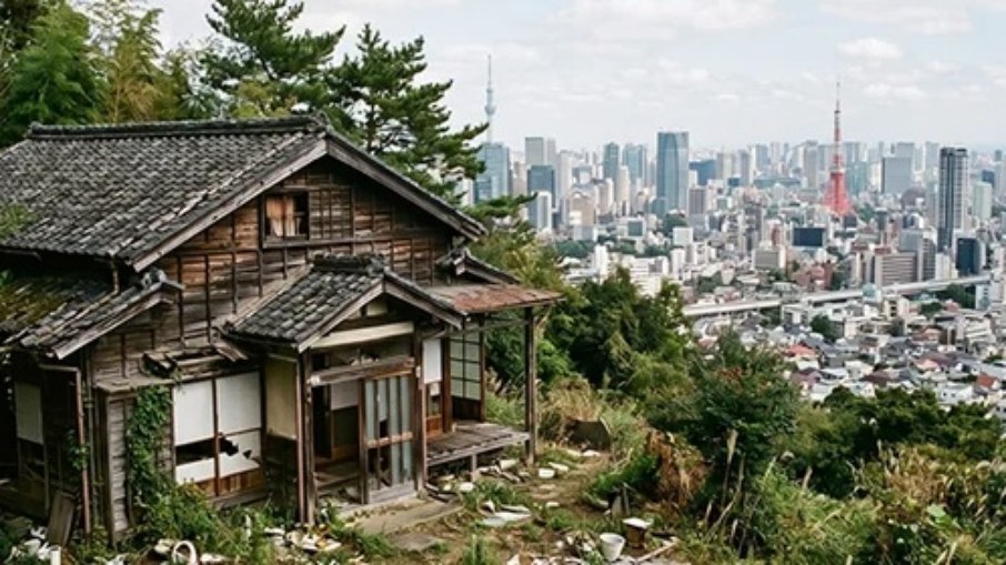 Casa antiga do Japão