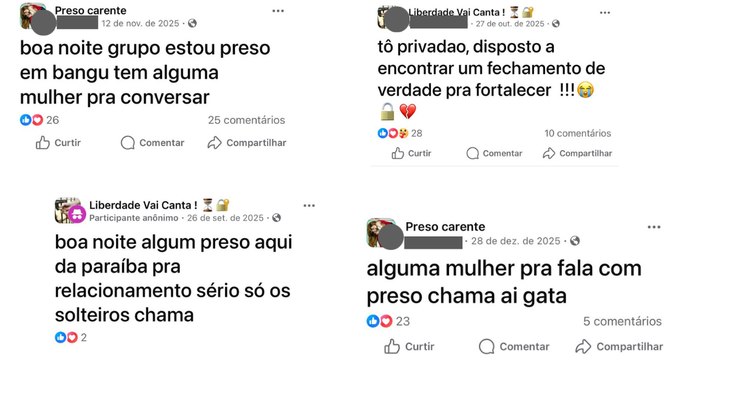 Amor ou golpe? Presos usam Facebook para buscar relacionamento