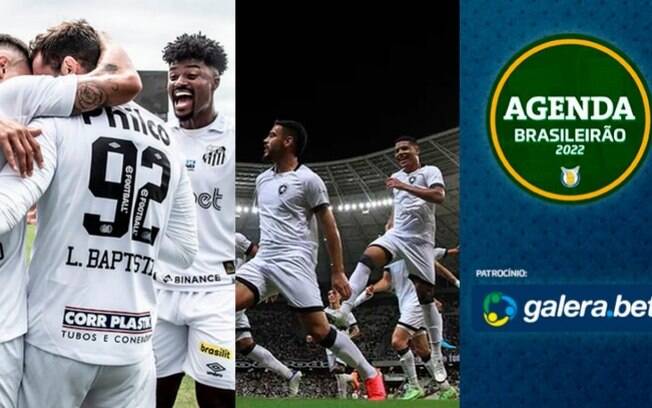 Santos x América-MG, Atlético-GO x Botafogo... Saiba onde assistir aos jogos de domingo do Brasileirão