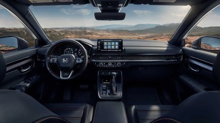 interior da nova geração do CR-V vai adotar o mesmo estilo do novo Civic em alguns detalhes