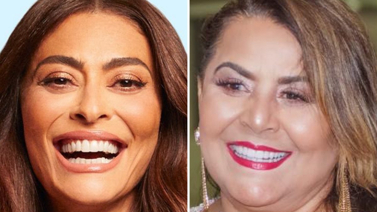 Juliana Paes e Cleusa Maria, que inspirou a criação da personagem Maria da Paz