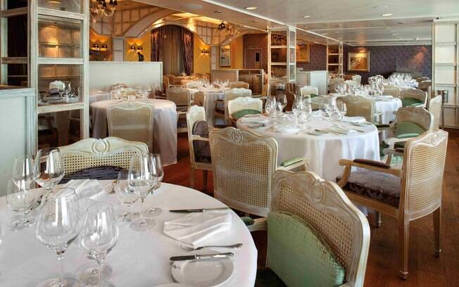 Restaurante Jacques, dos navios Marina e Riviera da Oceania Cruises