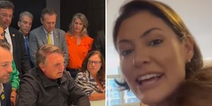 Michelle atualiza estado de saúde de Bolsonaro: "Dor controlada"