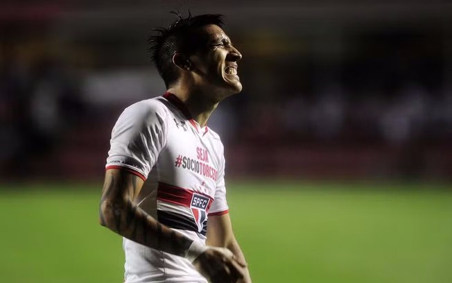 Centurión no período em que defendia o São Paulo, em 2015