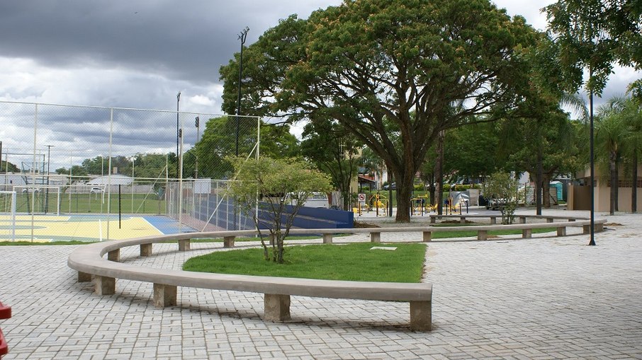 Praça Aurora Sudário após obras de revitalização Praça Aurora Sudário após obras de revitalização