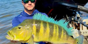 Pescador bate recorde de maior Tucunaré Azul no Rio Paranaíba