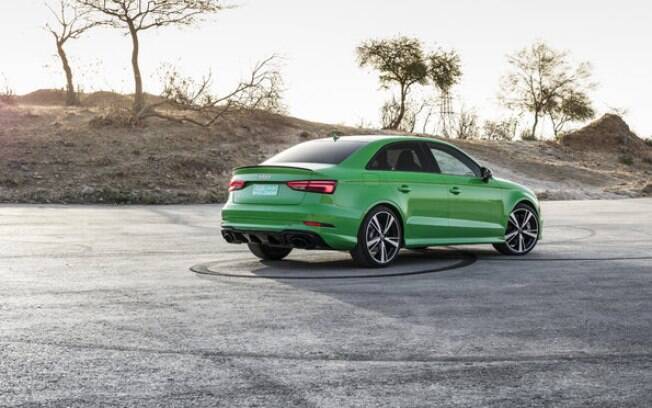 O verde selvagem, disponível na linha Audi RS3 Sedan