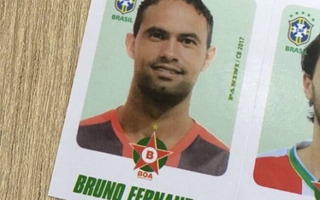 Goleiro Bruno, mesmo preso, tem figurinha no álbum do Brasileirão