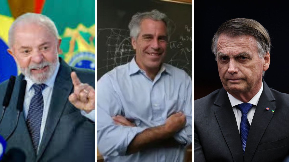 E-mails de Epstein citam Lula e Bolsonaro