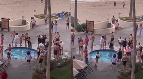 Turista morre e esposa fica ferida após choque em piscina de resort