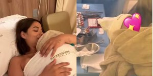 Nasce Rosamaria, filha da ex-BBB Key Alves e do cantor Bruno Rosa