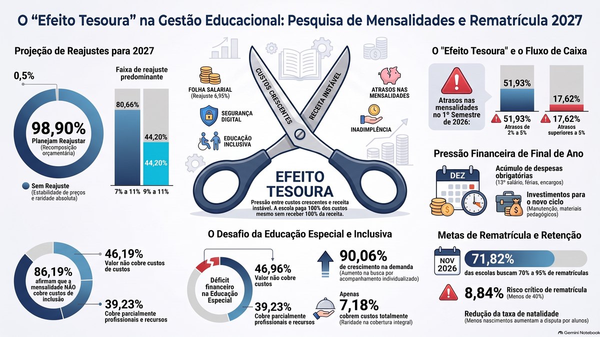 Levantamento mostra projeção de  alta das mensalidades em 2027