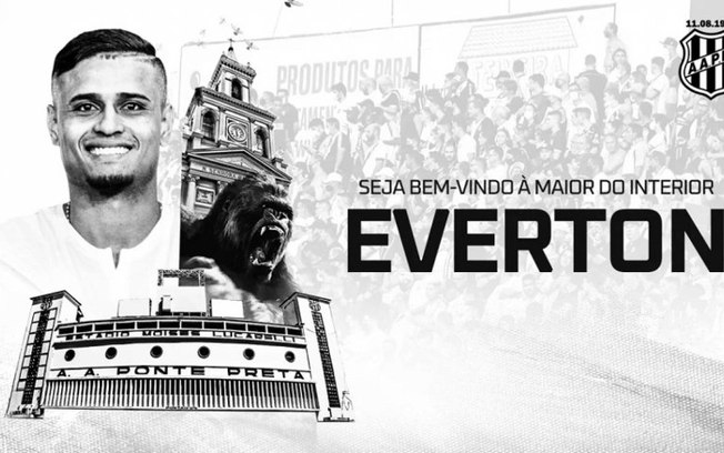 Por empréstimo, Everton chega a Ponte Preta vindo do Grêmio