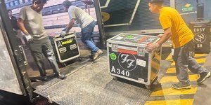 Foo Fighters desembarca 27 toneladas de equipamentos em Viracopos