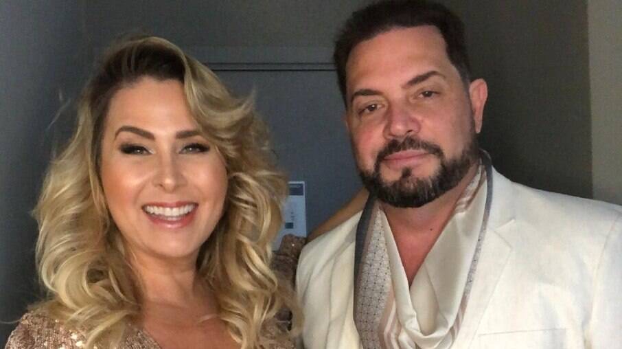 Andréa Sorvetão e seu marido, Conrado