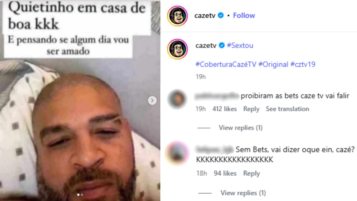 Internautas cobram posicionamento da CazéTV sobre o fim das bets