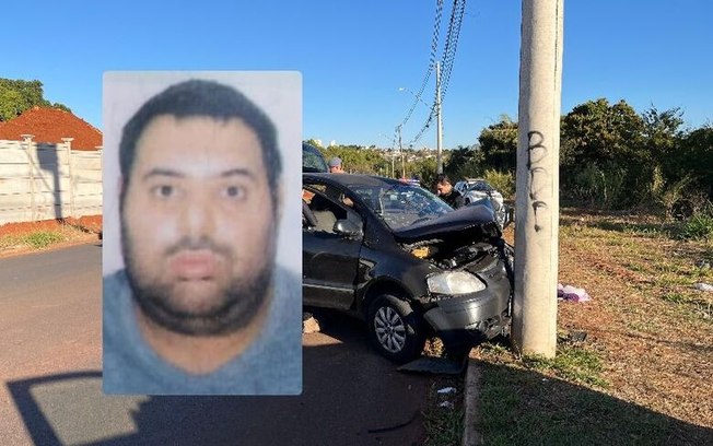 Motorista que morreu após colidir carro em poste é identificado na região Motorista que morreu após colidir carro em poste é identificado na região