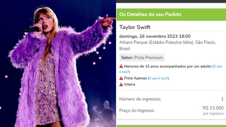 Taylor Swift: cambistas vendem ingressos para show por até R$ 23 mil