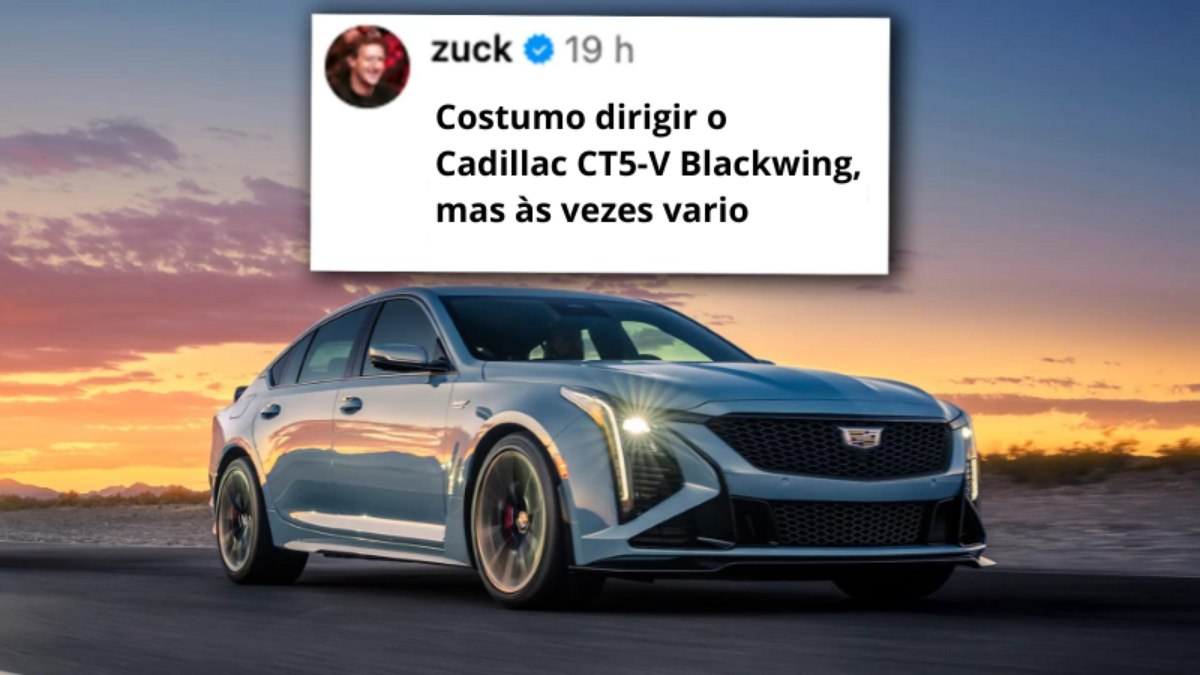 Zuckerberg revelou que costuma dirigir o Cadillac CT5-V Blackwing