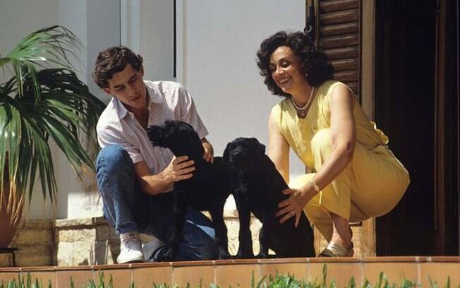 Ayrton e sua mãe, Neide Senna da Silva