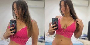 Geisy Arruda posa de lingerie e dá invertida em seguidor: "Tumba"
