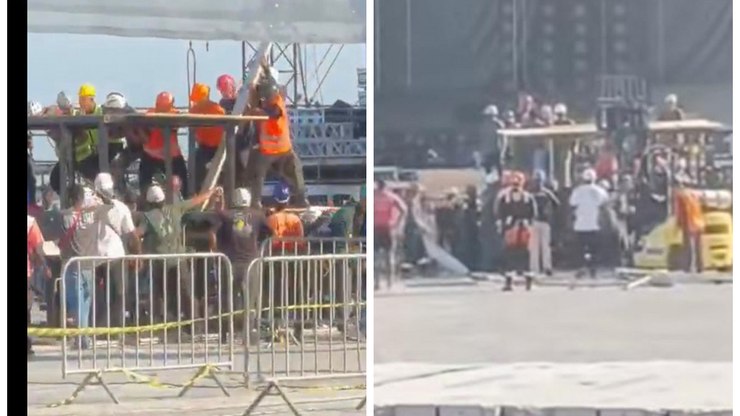 Trabalhador morre na montagem do palco do show da Shakira no Rio