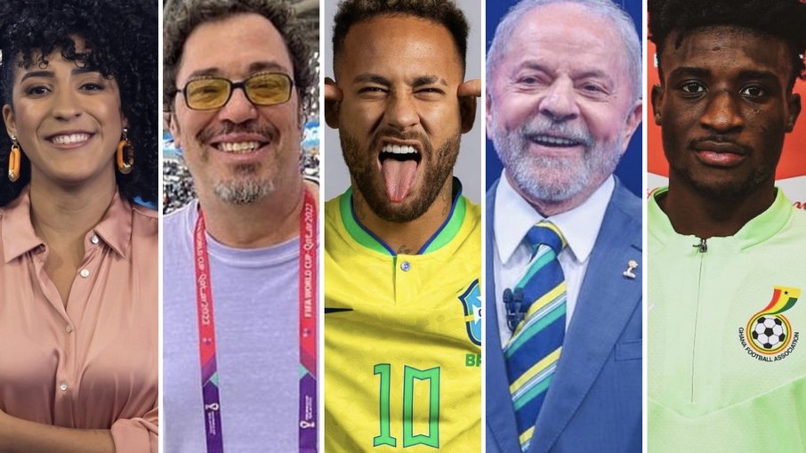 Nath Finanças, Walter Casagrande, Neymar Jr., Lula e Mohammed Kudus
