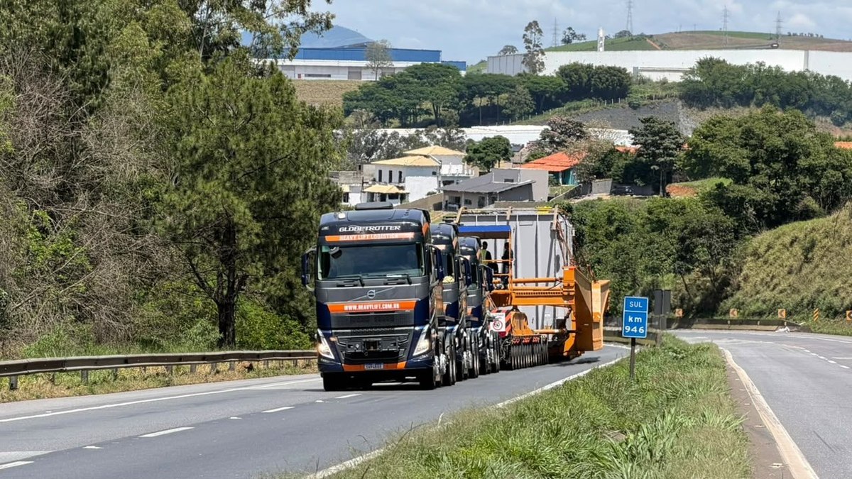 Transformador será transportado até a Bahia, passando pela BR 381, em Minas Gerais Transformador será transportado até a Bahia, passando pela BR 381, em Minas Gerais