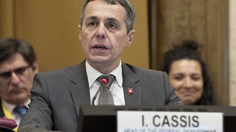 O presidente da Suíça, Ignazio Cassis