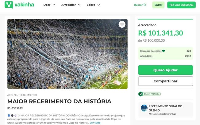 Torcida do Imortal promete fazer uma enorme festa na Arena Torcida do Imortal promete fazer uma enorme festa na Arena