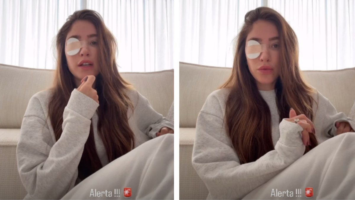 Romana Novais alerta sobre risco de estética após lesão nos olhos Romana Novais alerta sobre risco de estética após lesão nos olhos