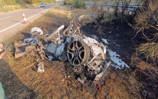Lamborghini do jogador Diogo Jota ficou destruída; Veja